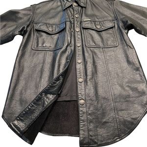 Harley-Davidson Women’s Leather Shirt Jacket
W/Snap Front